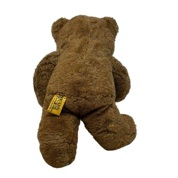 24K POLAR PUFF Ceasar Brown Teddy Bear 1987 Plush Mighty Star #4136 - Picture 4 of 6